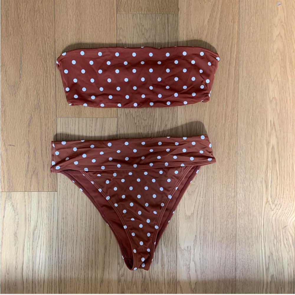 PacSun Rust Polka Dot Bikini